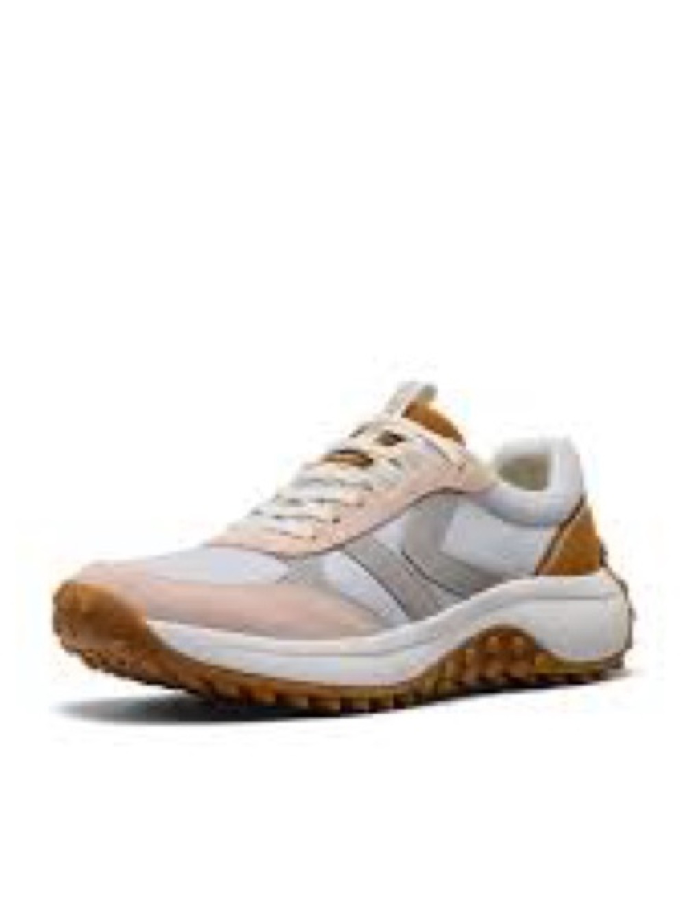 Retro Trail Sneakers KEEN KS86 Leather Maple Cameo Rose Gum Sole size 8.5-New!